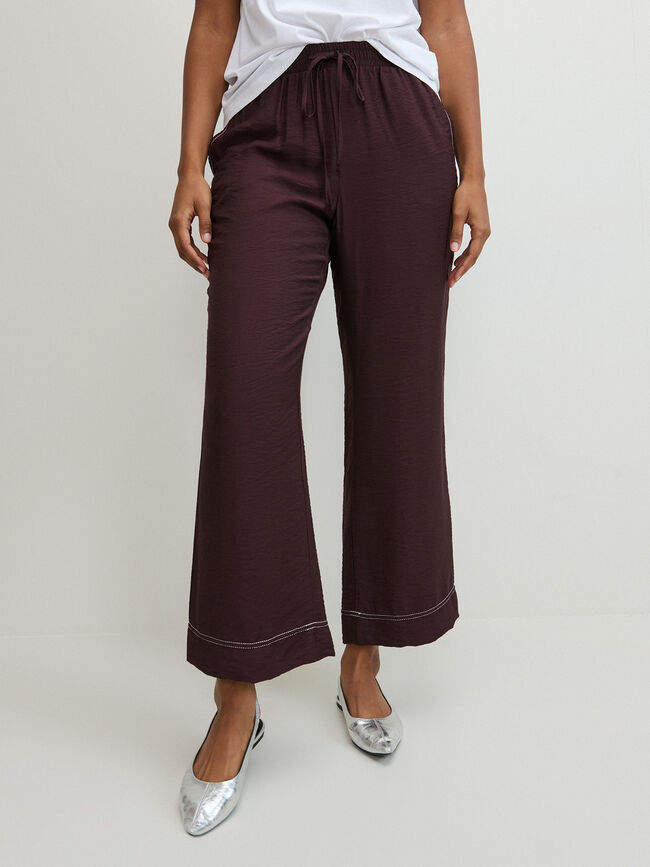 PANTALON ANCHO Marron