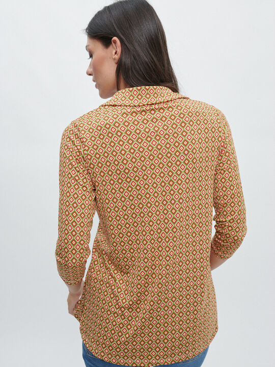 CAMISETA CUELLO CAMISERO Estampado 1 image number null