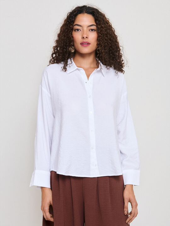 CAMISA B&Aacute;SICA Blanco Optico image number null