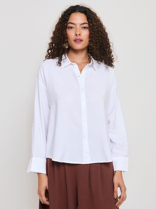CAMISA B&Aacute;SICA Blanco Optico