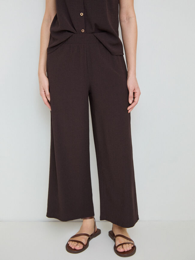 PANTALON SET ESTRUCTURA Cafe Noir