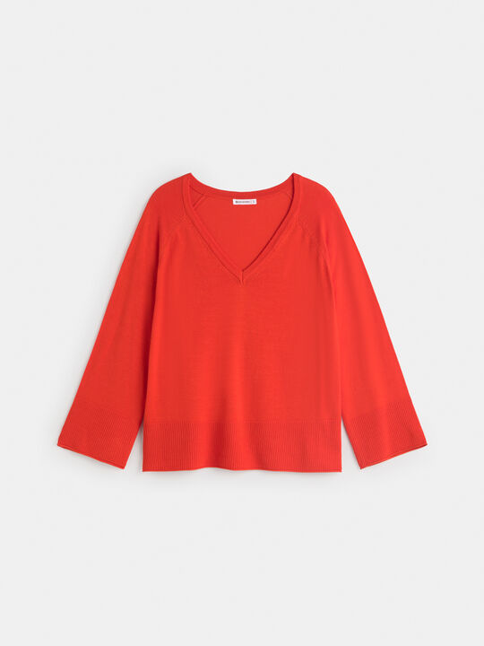 JERSEY CUELLO PICO Rojo Flama image number null