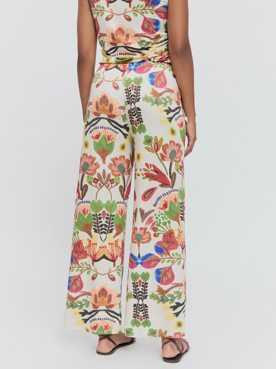 PANTALON ESTAMPADO Crudo image number null
