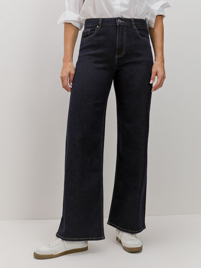 WIDE LEG DETALLE BRILLO Rinse Wash