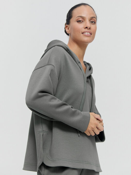 SUDADERA CAPUCHA Verde Te image number null