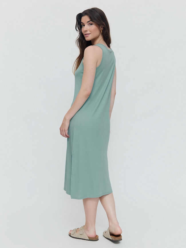 VESTIDO RAYAS Vintage Blue