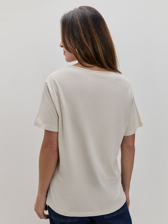 CAMISETA OVERSIZE ANIMAL Crudo