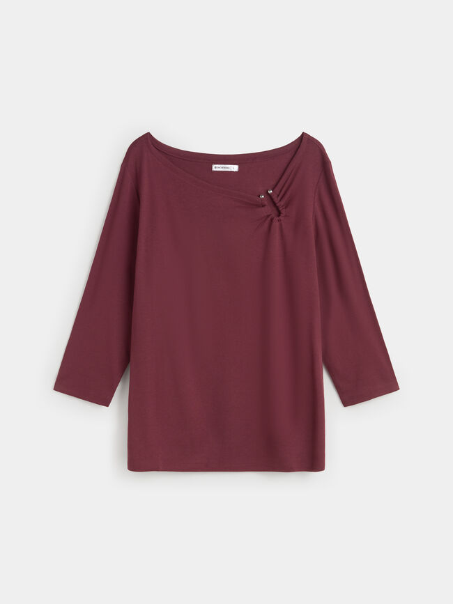 CAMISETA HEBILLA Vino