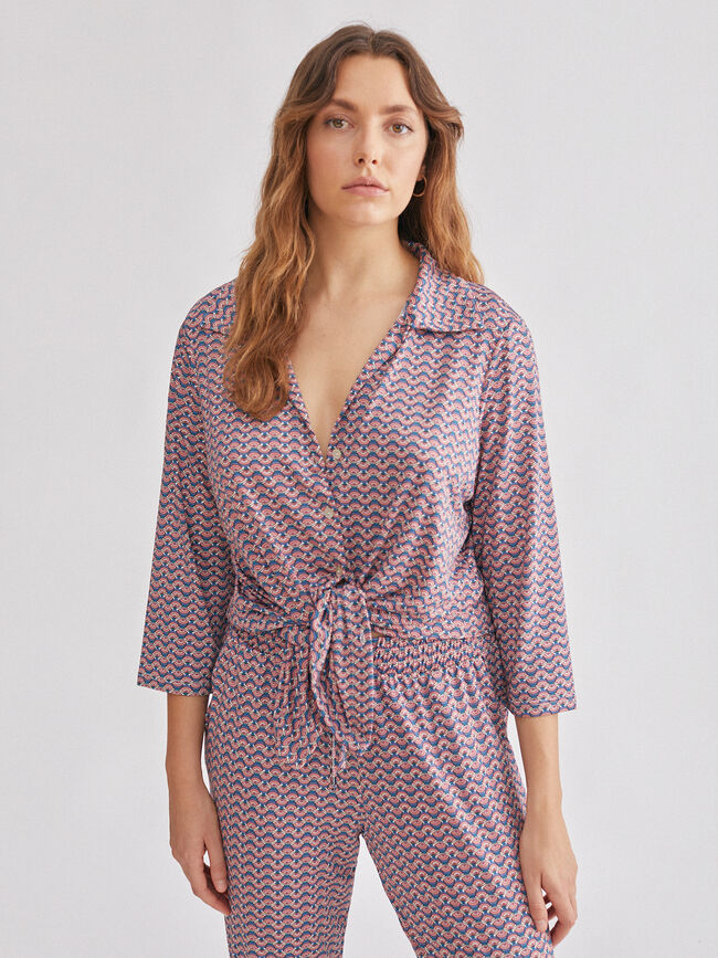 Camisa Rosa Oscuro