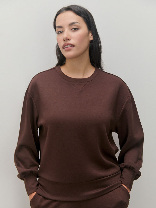 SUDADERA Marron Medio