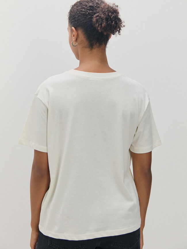 CAMISETA MUCHACHA BRILLANTE Crudo