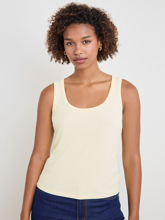 TOP NADADORA CANAL&Eacute; Amarillo Pastel image number null