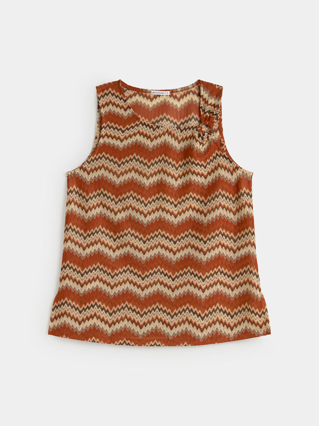TOP ANILLA Marron