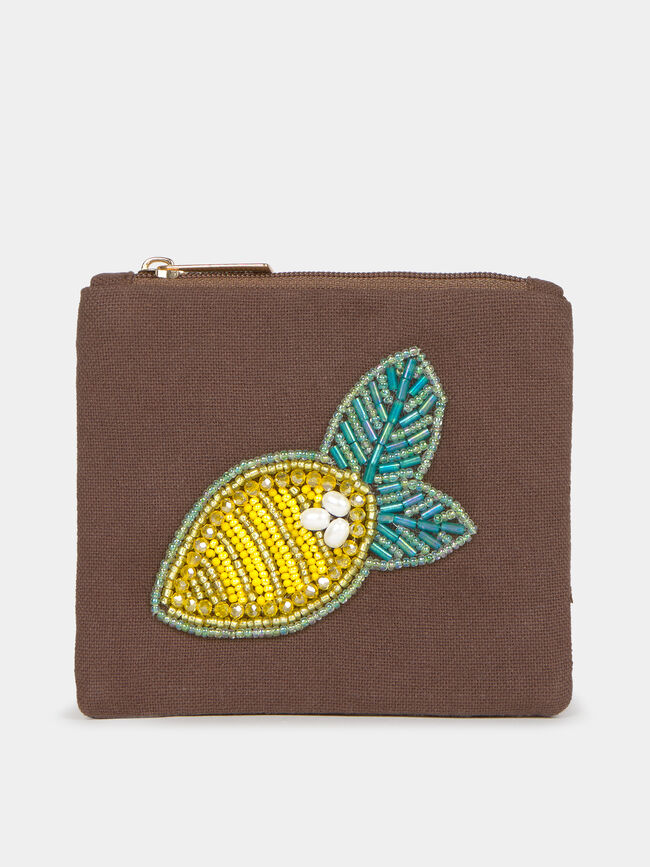 MONEDERO DETALLE FRUTA Chocolate