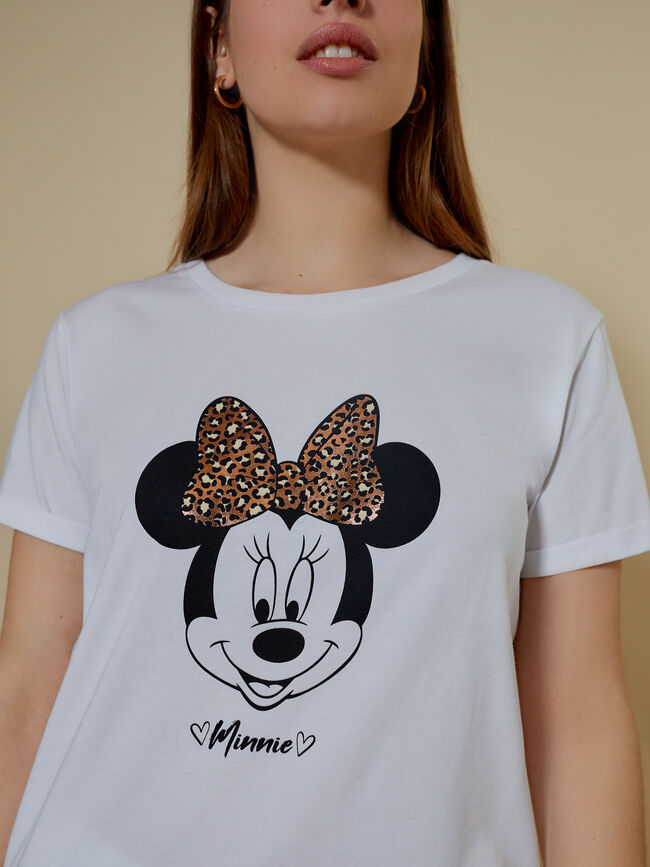 Camiseta minnie 100% algodón Blanco Optico