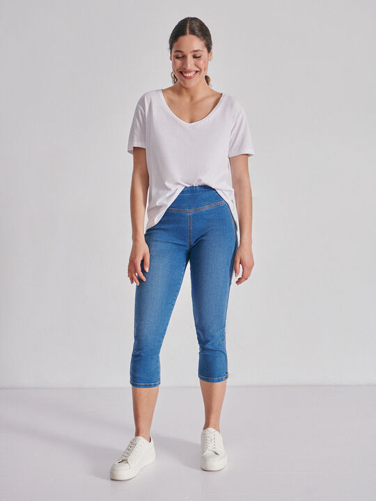 JEGGING CAPRI Mid blue image number null