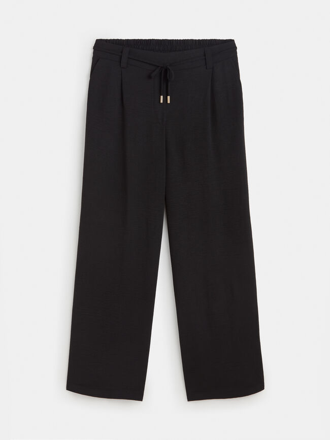 PANTALON ANCHO FLUIDO Negro
