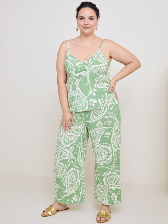 PANTALON CRINKLE ESTAMPADO Estampado 1 image number null