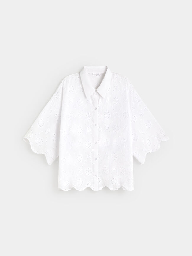 CAMISA BORDADA Blanco Optico