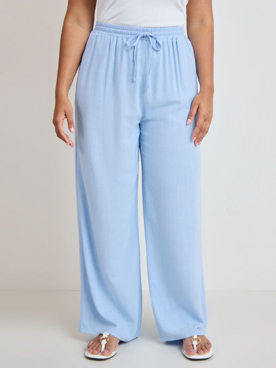 PANTAL&Oacute;N R&Uacute;STICO LARGO Azul Chambray image number null