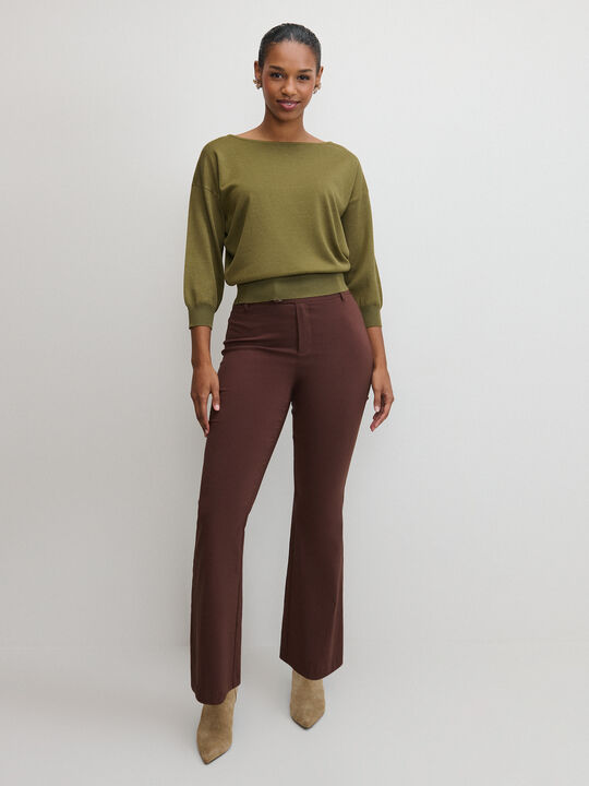 PANTAL&Oacute;N BENGALINA FLARE Marron image number null