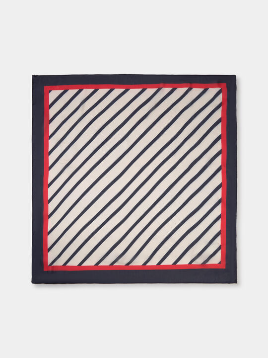 PA&Ntilde;UELO ESTAMPADO RAYAS Azul Marino image number null