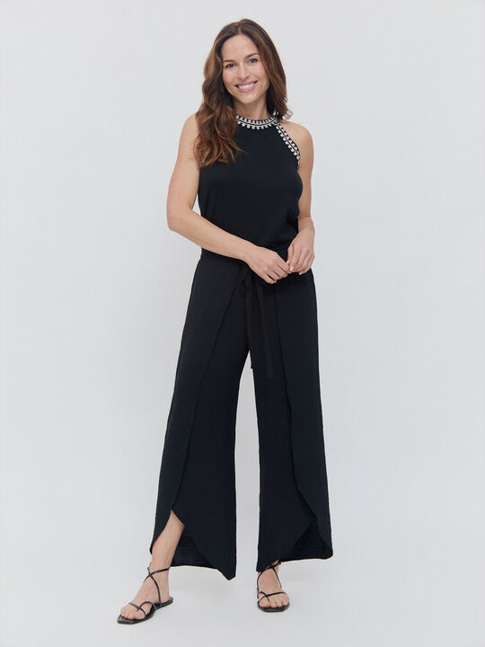 TOP CINTAS BORDADAS Negro image number null