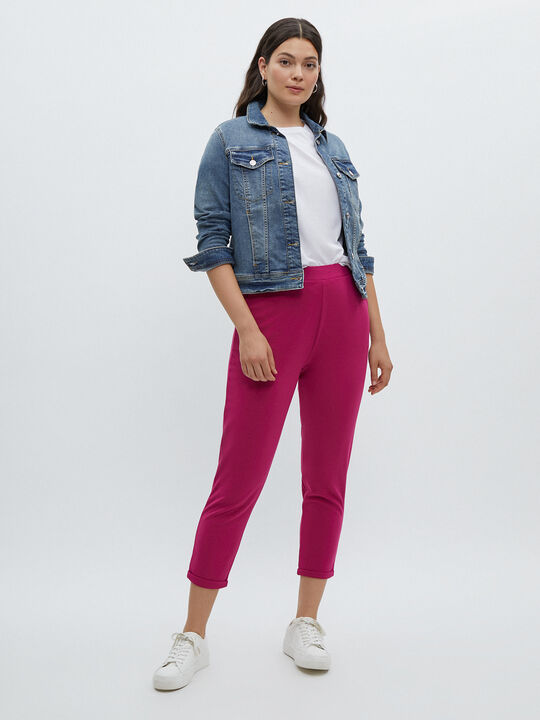 PANTALÓN BÁSICO rosa ruby image number null