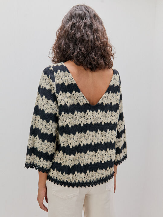 JERSEY DETALLE TEXTURA Negro image number null