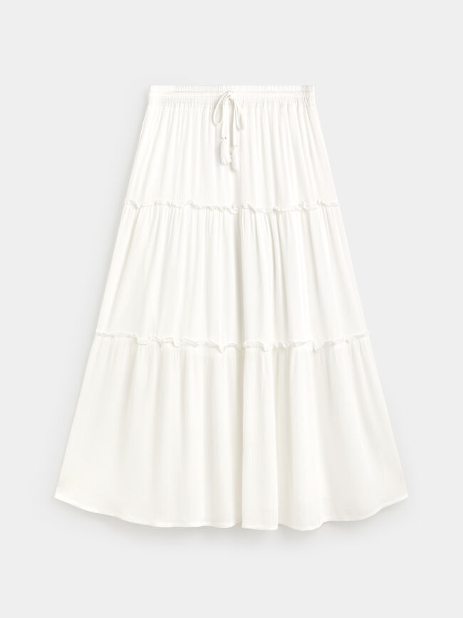 FALDA FLUIDA PANELES Blanco Optico