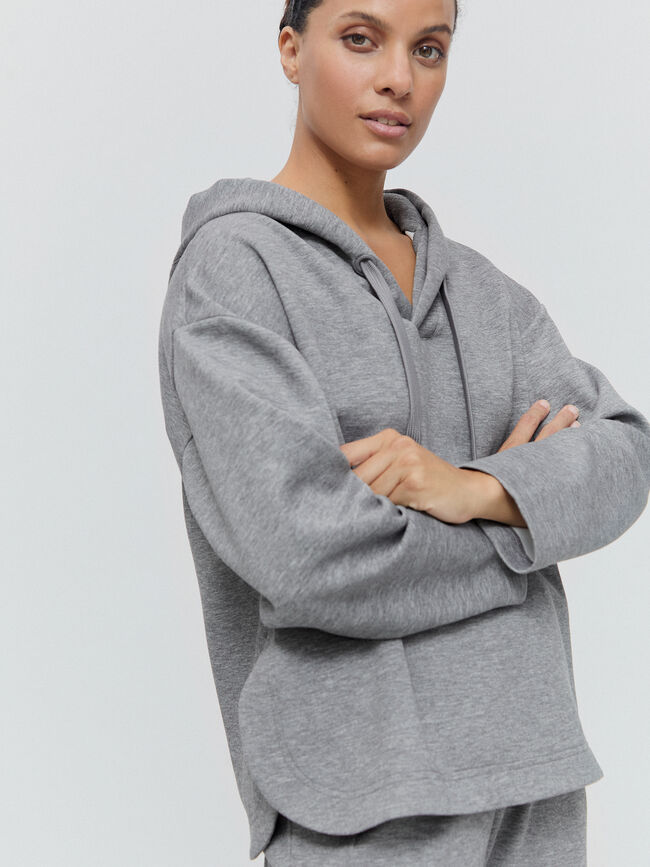 SUDADERA CAPUCHA Gris vigore cla