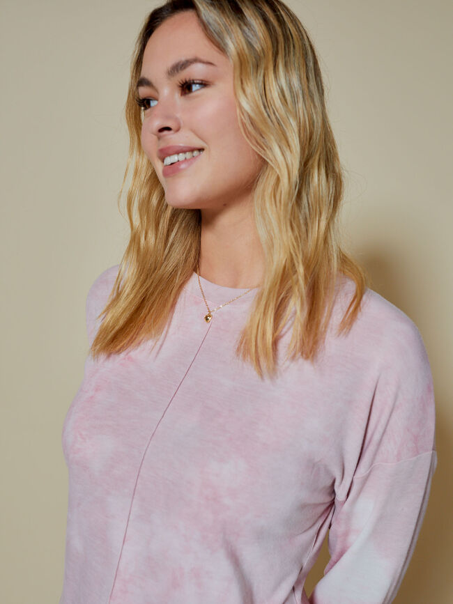 sudadera tie dye Rosa Claro