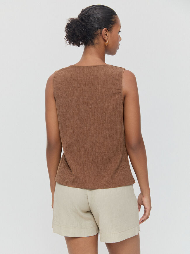 CHALECO BOTONES Marron