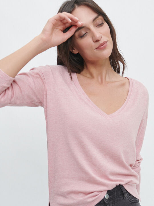 CAMISETA PUNTO FINO SOFT Maquillaje Oscu image number null