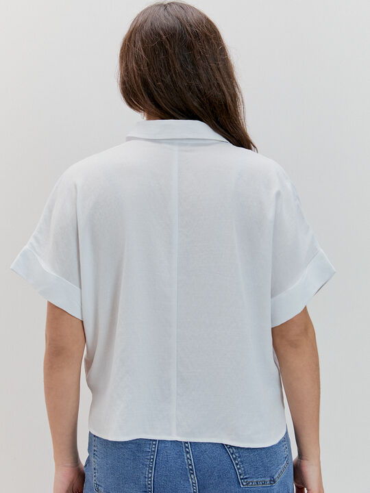 CAMISA MANGA CORTA Blanco Optico image number null