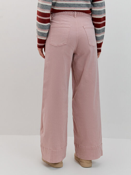 SUPER WIDE LEG TRENZA Rosa image number null