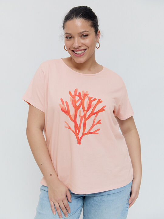 CAMISETA POSICIONAL CORAL Rosa Pastel image number null