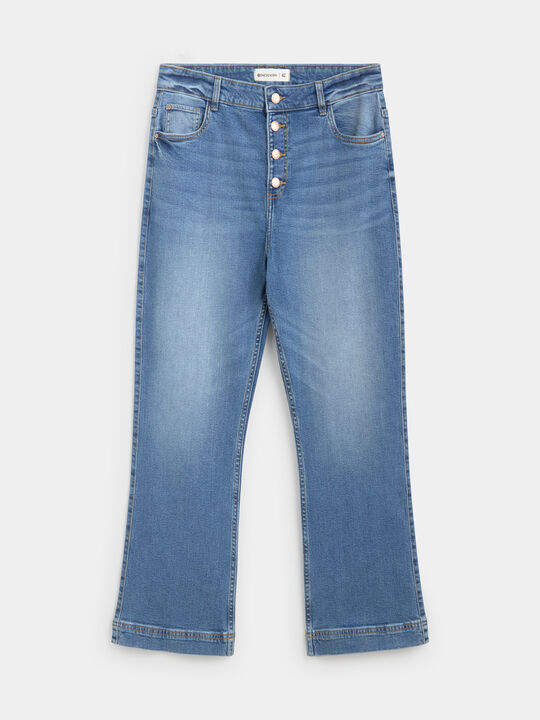 PANTALON DENIM ACAMPANADO Mid blue image number null