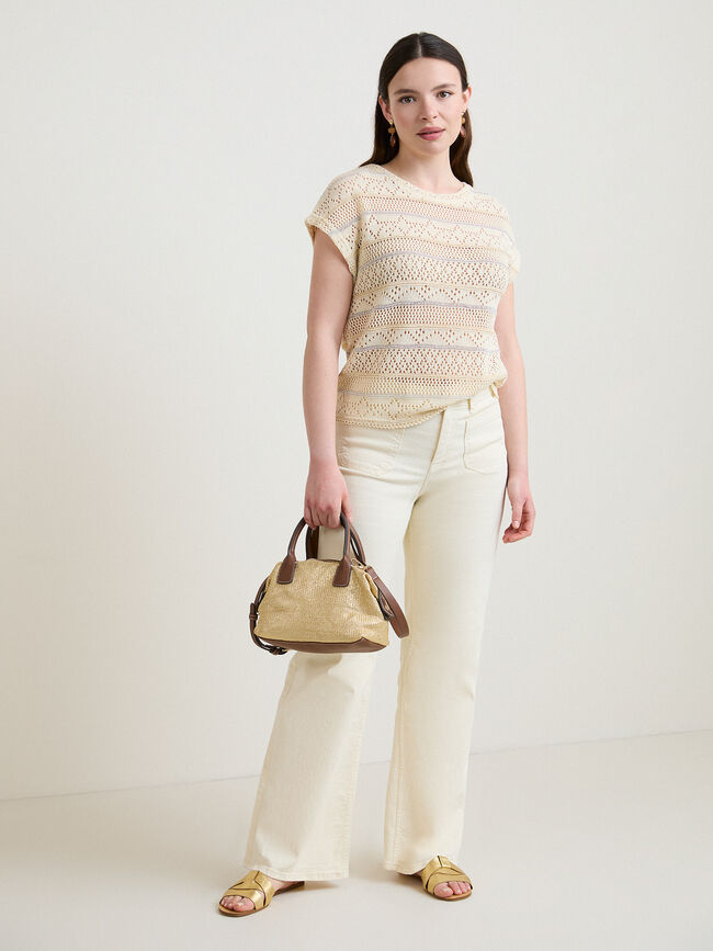 CAMISETA PUNTO CORTADO Rayas 1