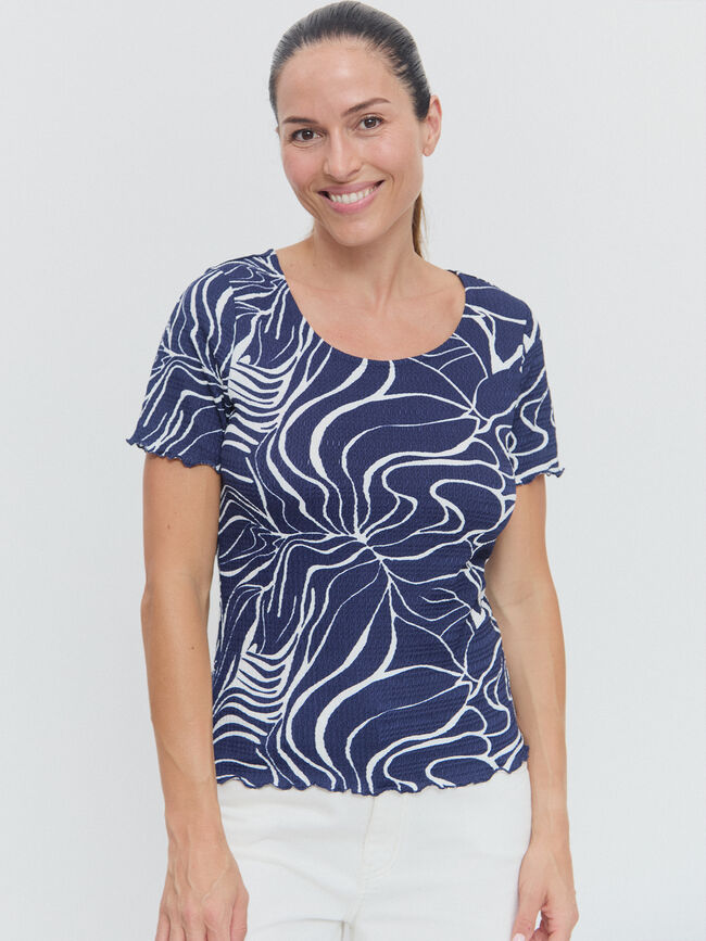CAMISETA TEXTURA ESTAMPADA Estampado 1