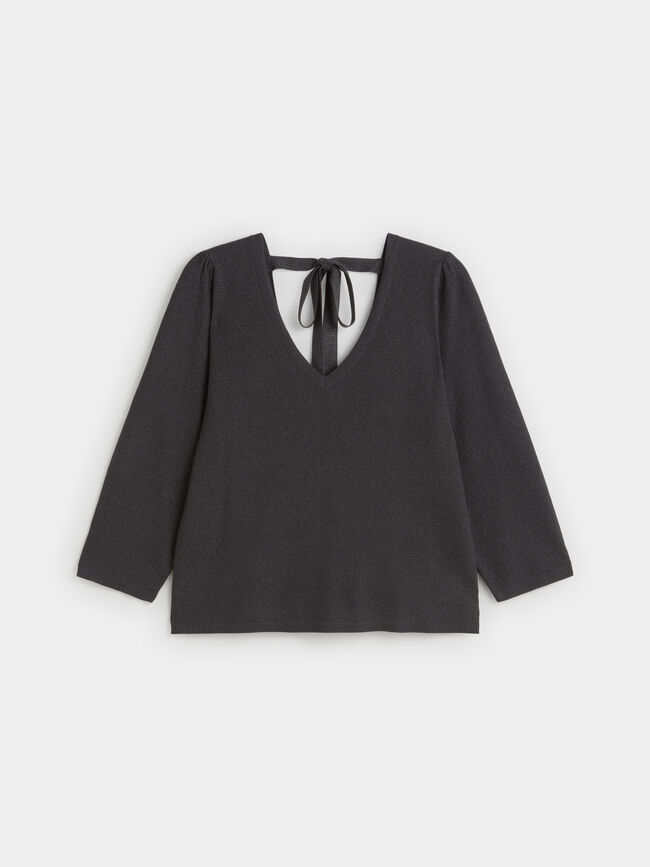 TOP FIESTA LAZO Gris Oscuro