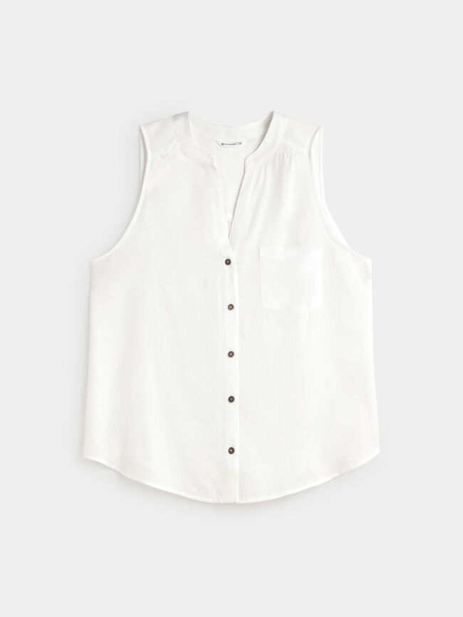 BLUSAS SIN MANGAS Blanco Optico