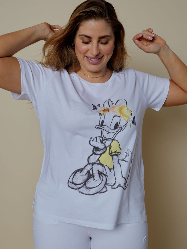 CAMISETA DAISY 100% ALGODÓN Blanco Optico