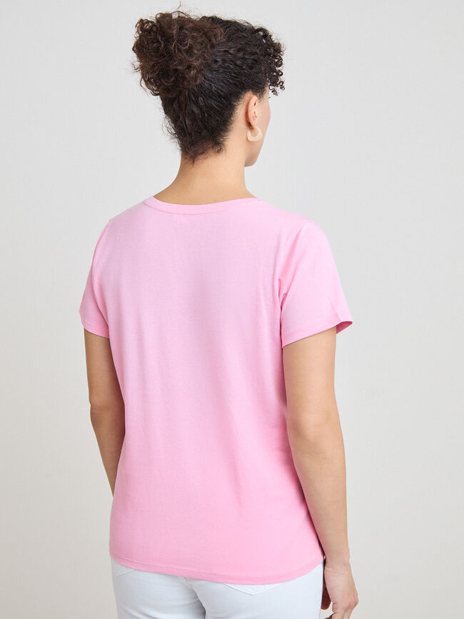 CAMISETA MADRE FLORES rosa sugar