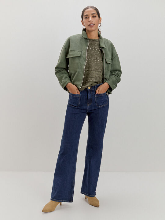 WIDE LEG BOLSILLOS Dark blue image number null