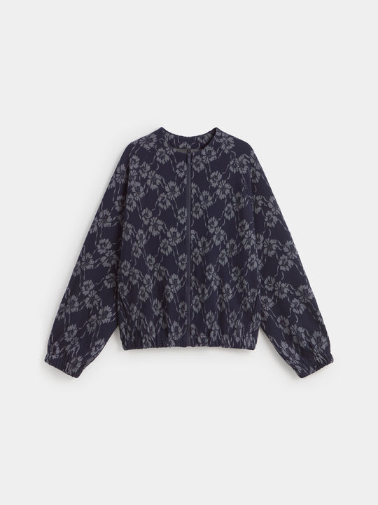 BOMBER JACQUARD Azul Marino image number null