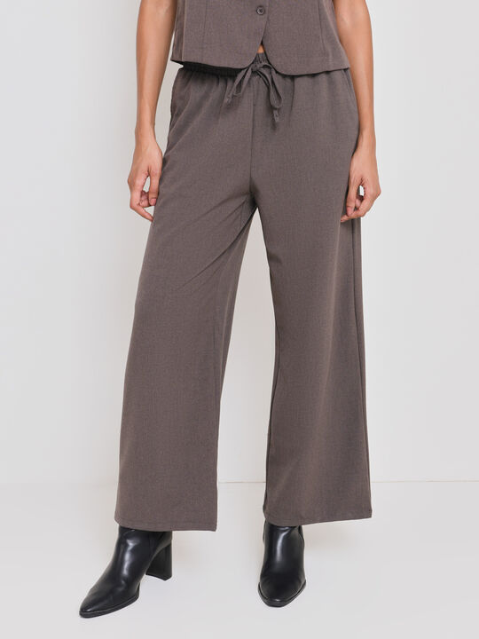 PANTAL&Oacute;N PALAZZO Gris V/oscuro image number null