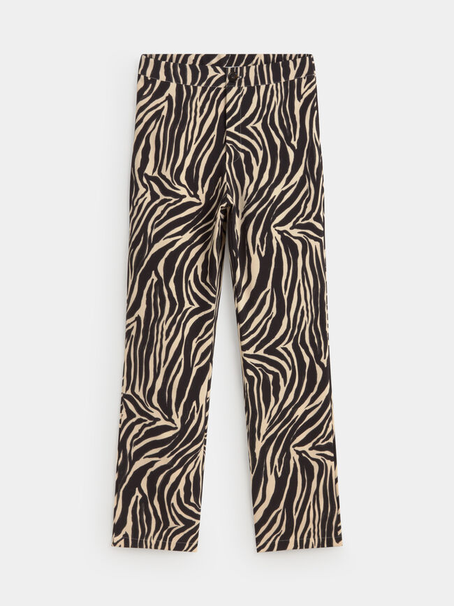PANTALON RECTO ESTAMPADO Crudo