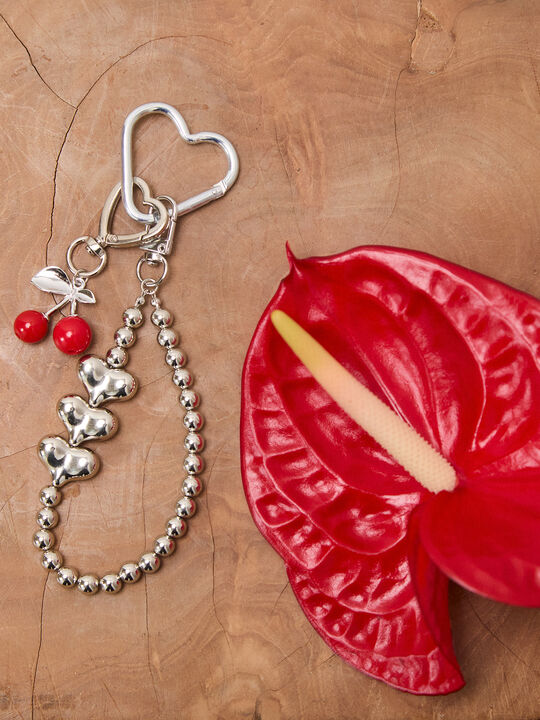 LLAVERO DETALLE CEREZA Plata image number null