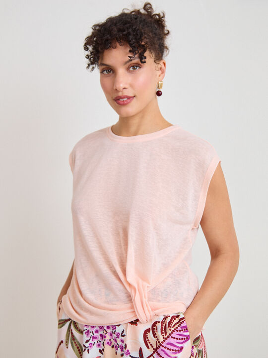 CAMISETA NUDO Salmon Claro image number null